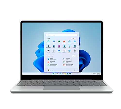 Microsoft Surface Laptop Go 2 - Ordenador portátil de 12.4" (Intel Core i5-1135G7 11º Gen, 8GB RAM, 128GB SSD, Windows 11) Platino - Teclado QWERTY Español