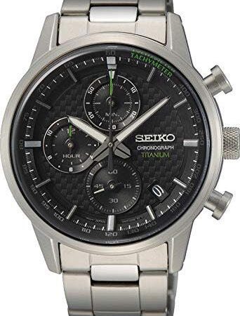 Seiko Reloj Analógico para Hombre de Cuarzo con Correa en Metal SSB389P1