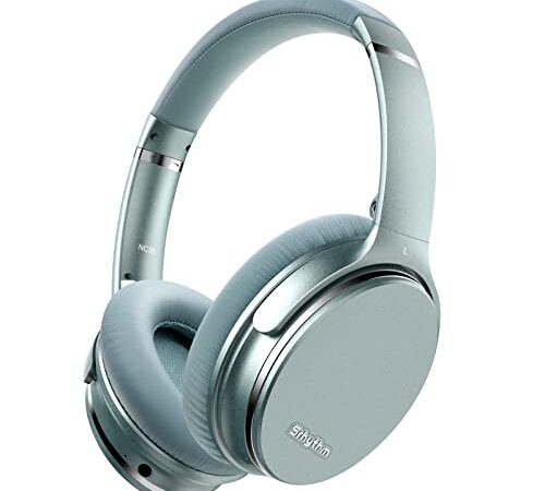 Srhythm NC35 ANC Over-Ear con Tipo-C Carga Rápida Mic,Plegable Auriculares Inalámbricos con Cancelación de Ruido Bluetooth 5.0,Llamada de Voz,Mega Bass,50+ Horas de Tiempo de Juego