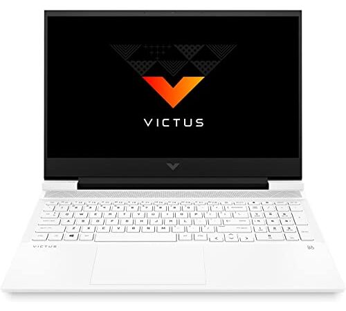 HP Victus 16-e0053ns - Ordenador Portátil Gaming de 16.1" Full HD (AMD Ryzen 5-5600H, 16GB RAM, 512GB SSD, 60Hz, AMD Radeon RX 5500M 4GB, Sin Sistema Operativo) Blanco - Teclado QWERTY Español