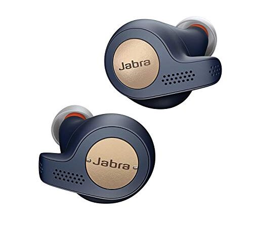 Jabra Elite Active 65t, Auriculares Deportivos Bluetooth con Cancelación Pasiva de Ruido y Sensor de Movimiento, Auténticas Llamadas Inalámbricas y Música, Azul Cobre