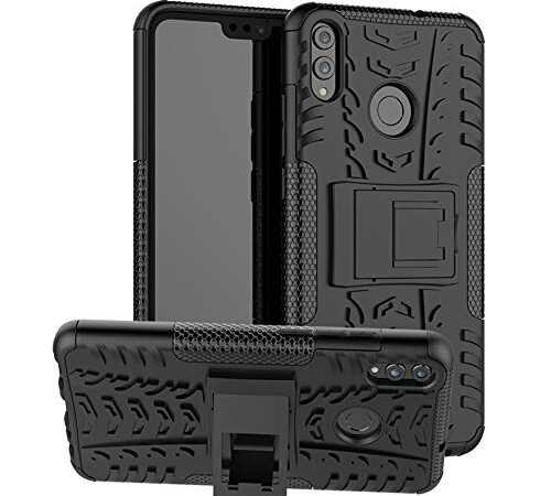 Labanema Funda para Honor 8X,[Heavy Duty][Doble Capa][Protección Pesada] Híbrida Resistente Funda Protectora y Robusta para Huawei Honor 8X /Honor View 10 Lite(con 4 en 1 Regalo empaquetado) - Negro