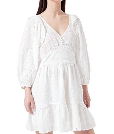 Naf Naf Robe Vestido, Crudo, 34 para Mujer