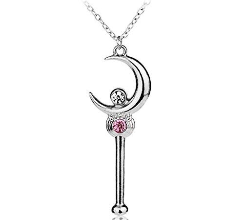 WAY2BB - Collar Baton Lunar de Sailor Moon, Plata esterlina