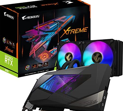 Gigabyte AORUS GeForce RTX 3080 Xtreme WATERFORCE 12GB Tarjeta gráfica