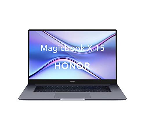 Honor MagicBook X15 - Ordenador portátil fino de 15.6" FullHD, cuerpo aluminio ligero de 1.56 kg (Intel Core i3-10110U, 8 GB RAM, 256 GB SSD, Windows 10) Laptop, sensor Huella, teclado español