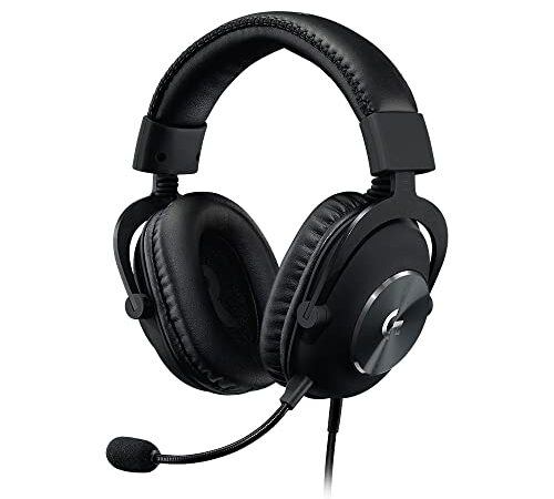 Logitech G PRO X Auriculares Gaming con Cable y Micrófono con Blue VO!CE, DTS Headphone:X 7.1, Controladores PRO-G 50mm, Sonido Surround 7.1 para Esports, para PC/PS/Xbox/Nintendo Switch - Negro