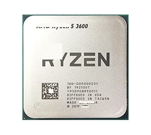 TBOBO AMD Ryzen 5 3600 R5 3600 3.6 g Hz de Seis núcleos Doce Hilo UPC Procesador 7nm 65w l3 = 32m 100-000000031 Zócalo am4 Accesorios de computador