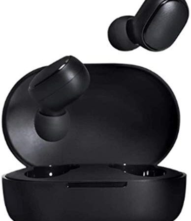 Xiaomi Mi True Wireless Airdots Earbuds Basic Auriculares Inalámbricos Bluetooth 5.0 - Sonido Binaural (Estéreo) HI-FI Estuche de Carga Magnética Micrófono 15h Autonomía IPX5 - Certificado CE Negro