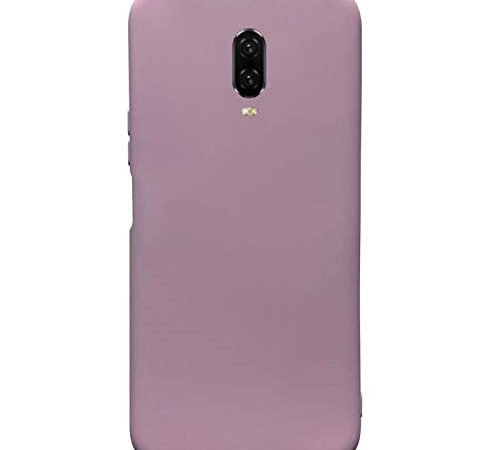 Compatible para One Plus 6T Carcasas(2018)+3D Protectores de Vidrio Templado/Case Caso Silicona TPU Airbag Anti-Choque Bumper Ultra-Delgado Blandas Fundas para One Plus 6T-Rosa