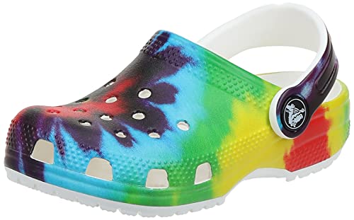 Crocs Classic Tie Dye Clog K, Zuecos, Multi, 32/33 EU