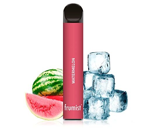 Pod desechable Frumist SIN NICOTINA, Dispositivo de vapeo con eliquid sin nicotina, ideal para dejar de fumar. (WATERMELON)