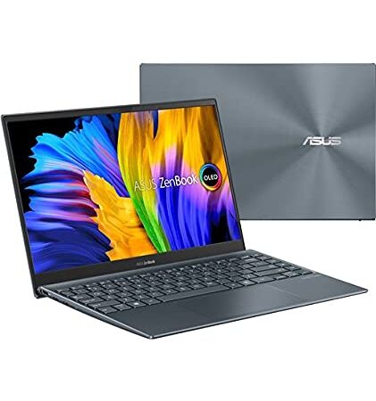 ASUS ZenBook 13 OLED UM325UA-KG084 - Ordenador Portátil 13" Full HD (Ryzen 7 5700U, 16GB RAM, 512GB SSD, Radeon Graphics, Sin Sistema Operativo) Gris, Teclado TouchPad QWERTY español