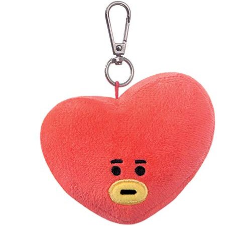 Aurora World 61335 BT21 Tata - Llavero con Clip, Color Azul/ Rojo