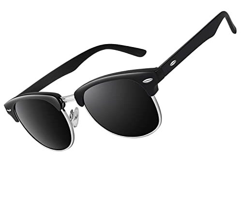 CGID Gafas de sol polarizadas retro medio marco clásico para Hombre y Mujer MJ56