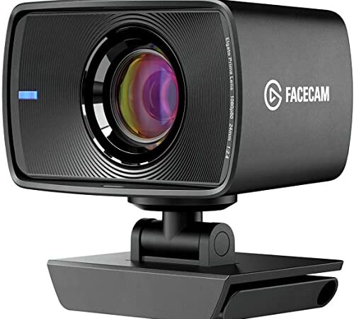 Elgato Facecam: cámara web Full HD (1080p60) para transmisión, juegos, videoconferencias, sensor Sony, corrección de luz avanzada, funcionamiento similar a DSLR, para OBS, zoom, para PC/Mac