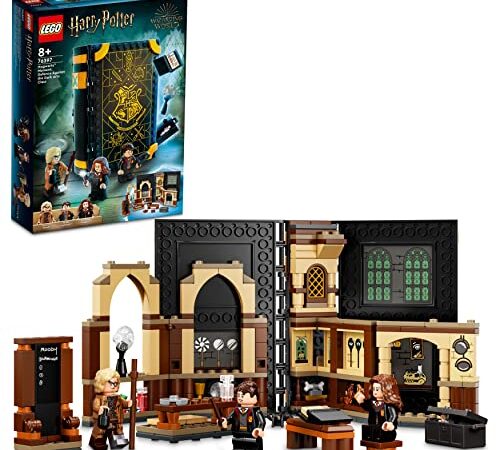 LEGO 76397 Harry Potter Momento Hogwarts Clase de Defensa, Set de Construcción, Juego de Viaje en Forma de Libro con Mini Figuras