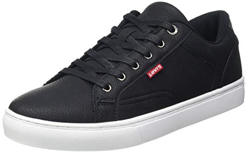 Levi's Courtright, Zapatillas Hombre, Regular Black, 43 EU