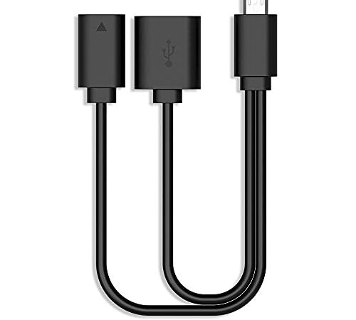 Rii F1 Cable OTG Micro USB, Color Negro (ES-OTG)