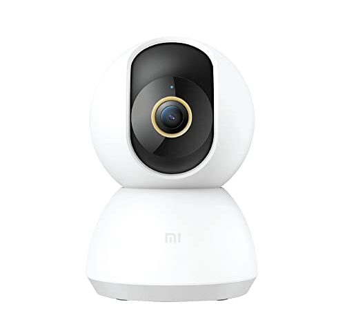 Xiaomi - Mi 360° Home Security Camera 2K, Resolución 2K -Detección Humana con IA -Lente 6P -Abertura F1.4, Color Blanco