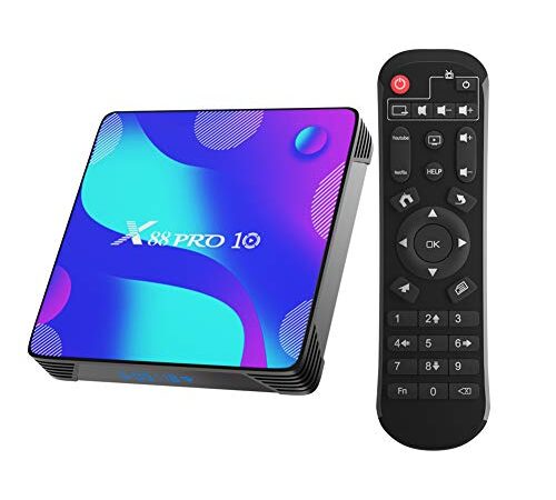 Adikao TV Box Android 11.0, X10 Smart Box 2GB RAM 16GB ROM RK3318 Quad-Core 64bit Cortex-A53 CPU 2.4GHz+5GHz WiFi 4K UHD Bluetooth 4.0 USB 3.0