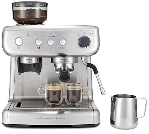 Breville Barista Max | Máquina de café expreso, totalmente automática | Con molinillo integrado y bomba italiana de 15 bares [VCF126X]