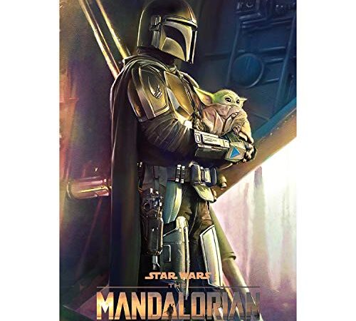 Grupo Erik Póster Star Wars The Mandalorian Clan of Two, Baby Yoda, Grogu, 61 x 91,5 cm, GPE5484