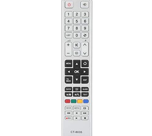 Heayzoki Control Remoto de TV, CT-8035 Control Remoto de TV multifunción para reemplazo de Control Remoto de televisión Toshiba, Control Remoto liviano para Toshiba, con Distancia remota Larga