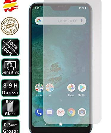 Movilrey Protector para Xiaomi MI A2 Lite Cristal Templado de Pantalla Vidrio 9H para movil