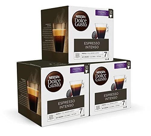 Nescafé DOLCE GUSTO Magnum Café Espresso Intenso - Cápsulas de Café 3 x 30 - 90 Cápsulas