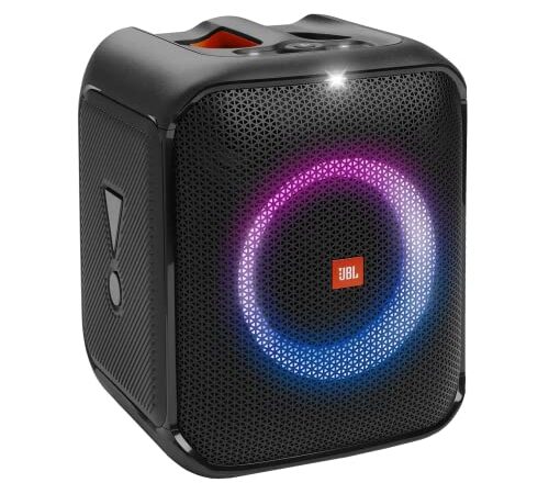 JBL PartyBox Encore Essential, altavoz portátil para fiestas con sonido JBL Original Pro, a prueba de salpicaduras según IPX4, hasta 6 horas de tiempo de reproducción, negro