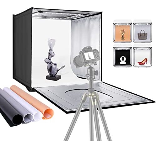 NEEWER Foto Estudio Caja de Luz 40cm Shooting Luz Tent con Brillo Ajustable Kit de Iluminación de Fotografía de Mesa Plegable y Portátil