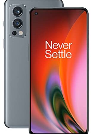 ONEPLUS Nord 2 5G (Reino Unido) - 8 GB RAM 128 GB SIM Free Smartphone con Triple cámara y 65 W Warp Charge - 2 años de garantía - Grey Sierra