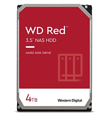 WD Red 4TB Disco duro interno NAS 3.5" - 5400 RPM, SATA 6 Gb/s, SMR, 256MB Cache – WD40EFAX