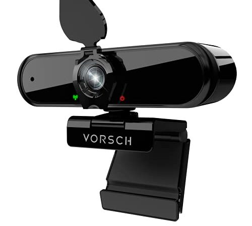 Webcam PC 1080P Full HD Camara Web Ordenador con Microfono Estéreo Portátil con Cubierta de Privacidad Reducción de Ruido,Disparo Gran Angular de 110 °,Videollamadas, cursos en línea, conferencias