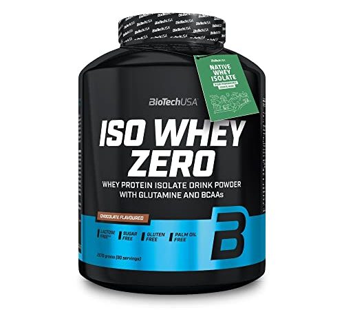 BioTechUSA Iso Whey ZERO, Lactose, Gluten, Sugar FREE, Whey Protein Isolate, 2.27 kg, Chocolate