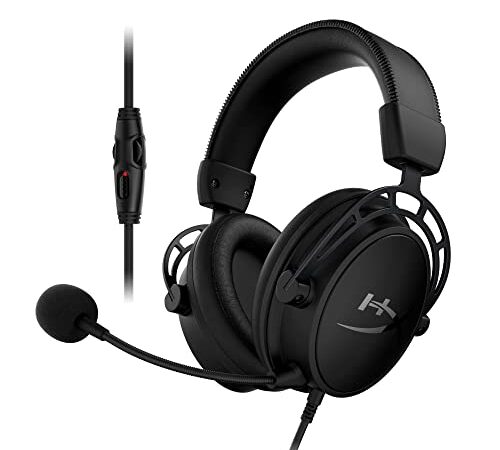 HyperX Cloud Alpha Black Pro - Auriculares para juegos para PC, PS4 y Xbox One, Nintendo Switch