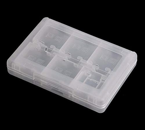 Kailisen 28 en 1 Caja de Cartucho con Soporte para Tarjeta de Juego para Juegos Nintendo DS 3DS (Blanco)