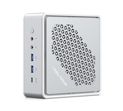 MINIS FORUM Mini PC Windows 11 Pro HM90 AMD Ryzen 9 4900H 8 Cores 32 GB RAM 512 GB PCIe SSD Desktop Computer, 2X 2.5inch HDD Slots,HDMI/DisplayPort/USB-C Video Ports, Dual LAN, 4X USB 3.0, 2X USB 3.1