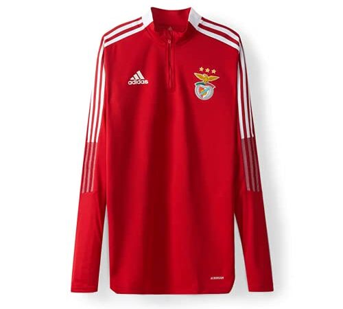 adidas Benfica Red Training Jersey 2021 2022 Long Sleeve Shirt, Men's, Tmpwrd, XXL