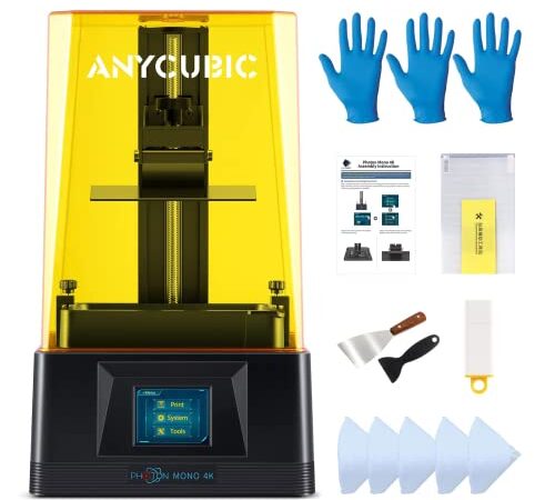 ANYCUBIC Photon Mono 4K Impresora 3D de Resina para Principiantes, 165 x 132 x 80 mm Volumen de Impresión, 6.23'' Pantalla Monocromática con 4K HD Resolución