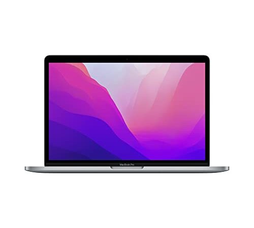 Apple 2022 Ordenador Portátil MacBook Pro con Chip M2 Pantalla Retina de 13 Pulgadas, 8GB de RAM, 512 GB SSD ​​​​​​​de Almacenamiento SSD, Touch Bar, Color​​​​​​​ Gris Espacial ​​​​​​​