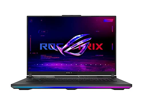 ASUS ROG Strix Scar 18 G834JY-N6019W - Ordenador Portátil Gaming de 18" WQXGA 240Hz (Intel Core i9-13980HX, 64GB RAM, 2TB SSD, NVIDIA RTX 4090 16GB, Windows 11 Home) Negro - Teclado QWERTY español