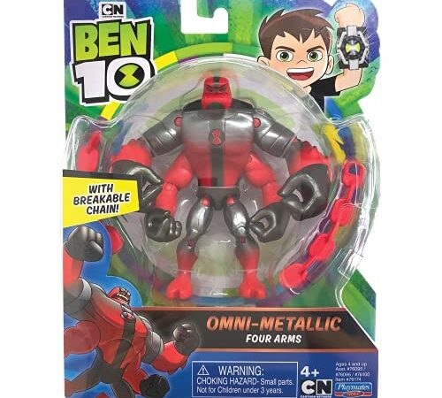 Ben 10 BEN66B10 Figuras de acción Tema metálico-Cuatro Brazos