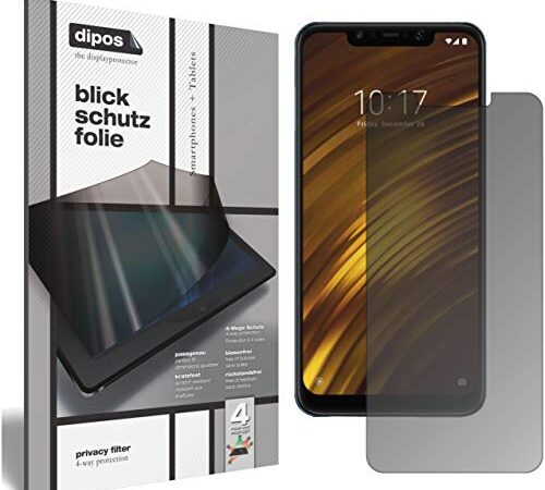 dipos I Protección de la Vista Compatible con Xiaomi Pocophone F1 Protector de Pantalla Privacy