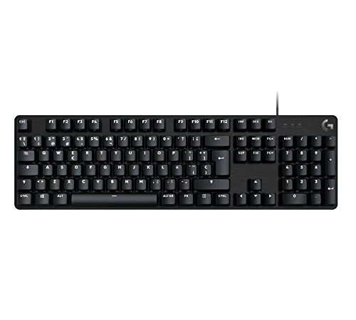 Logitech G413 SE Full-Size Teclado Mecánico para Gaming - Teclado Retroiluminado con Interruptores Mecánicos Táctiles, Anti-Ghosting, Compatible con Windows, macOS, Disposición QWERTY Español - Negro