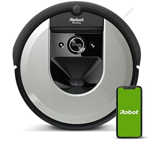 Robot aspirador Wi-Fi iRobot Roomba i7156 - Cepillos goma multisuperficie - Mapea y se adapta al hogar - Reconoce objetos - Sugerencias personalizadas - Compatible asistente voz - Coordinación Imprint