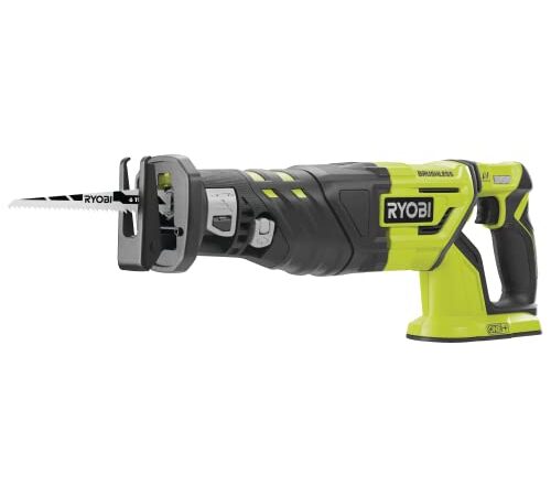 Ryobi R18RS7-0 Sierra De Sable One+ Sin Escobillas De 18V, Sin Bateràƒ­a, 0 W, 18 V, Verde, estandar