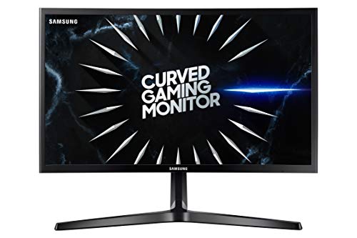 Samsung Monitor Curvo Gaming C24RG52FZR de 24'' Full HD (1920x1080, 4ms, 144 Hz, FreeSync, Flicker-Free, LED, VA, 16:9, 3000:1, 1800R, 250 cd/m², 178°, HDMI, Base en V) Negro