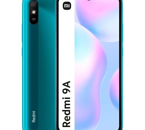 Xiaomi Redmi 9A - Smartphone de 2+32GB, Pantalla de 6,53" HD+, MediaTek Helio G25, Cámara trasera de 13 MP con IA, Batería de 5000 mAh, Aurora Green (Versión ES + 3 Años de garantía)